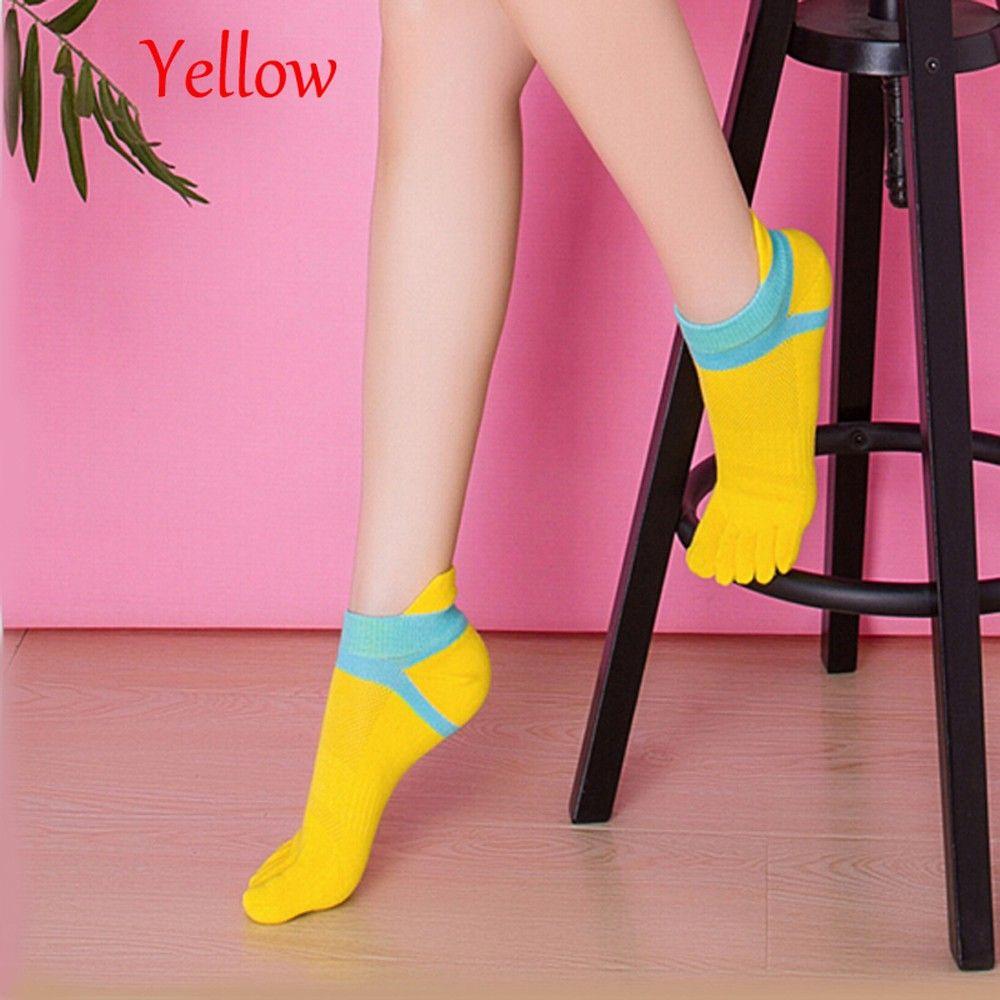 Sports Fashion Autumn Breathable 8 Colors Toe Socks Ankle Five Finger Socks Cotton