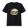Футболка Burger Baby Хот-дог Эстетика Y2K Любитель Еда Лето Укороченная для Shirtn Чизбургер винтажный Стирка Универсальная мода