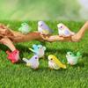 Moss Micro Landscape Succulent Accessories: Cute Cartoon Bird Resin Figurine for Gardening