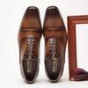 Genuine Leather Oxford Shoes for Men Formal Business Lace Up Wedding Shoes