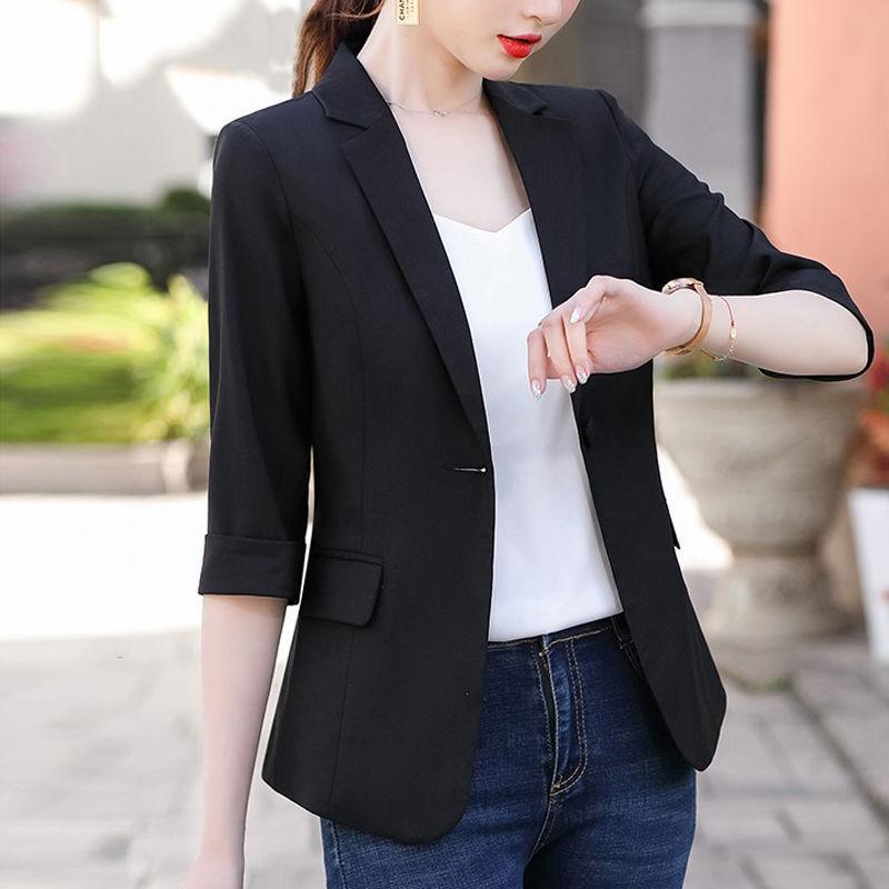 Белый пиджак, женский тонкий новый весенне-летний сетчатый красный маленький костюм с рукавами без четверти, женский топ, короткий