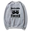 Толстовка Wakanda Forever King of Wakanda, толстовка с капюшоном, пантера, черный джемпер King, винтажные толстовки с круглым вырезом в стиле супергероя, хипстерские топы