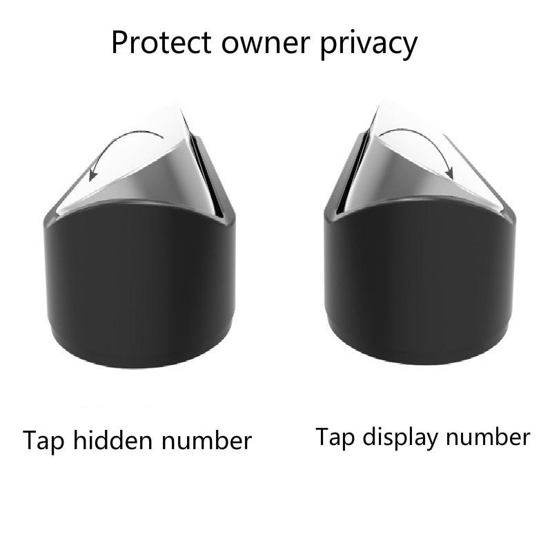 Временный знак остановки автомобиля Номер парковки автомобиля Серебристый ABS Телефонная карта определения местонахождения автомобиля