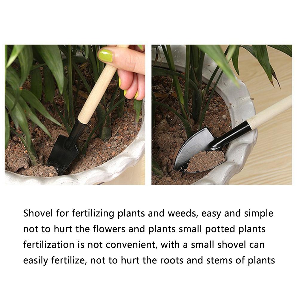 3Pcs Shovel Rake Spade Set Small Rake Shovel Spade Multifunction Bonsai Tools Set Hand Planting Tools for Indoor Gardening
