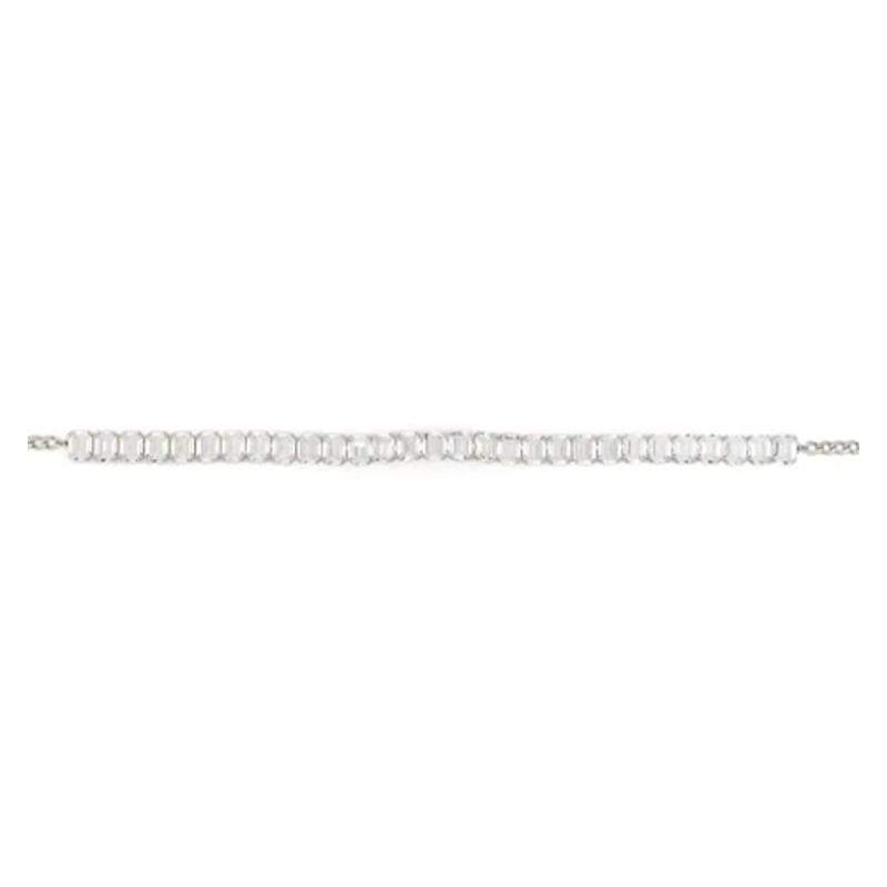 Swarovski Millenia solid color design brass rhodium plated crystal necklace women's silver 5696292