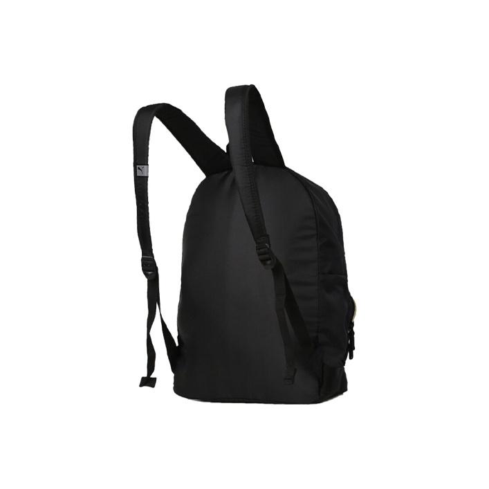 Puma Logo Sports Fabric Backpack Medium Unisex Backpacks Black 075716-03