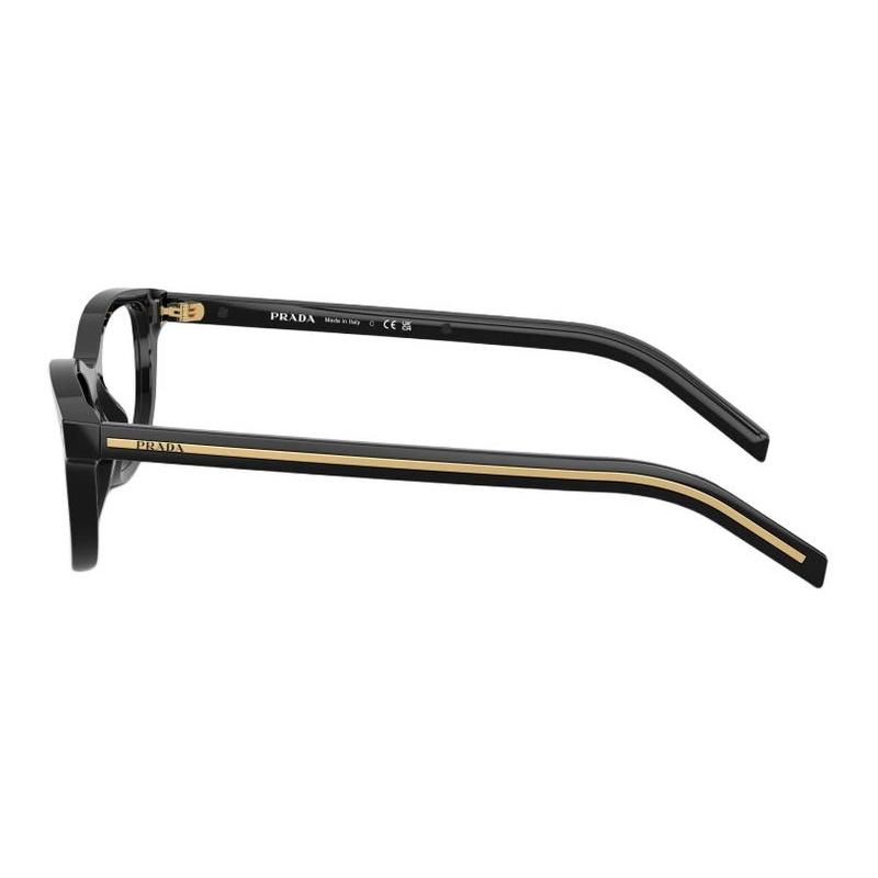 Prada Brand Logo Design Acetate Square Optical Glasses Women Black Black 50 basic packaging-glasses case + packaging box