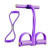Figure 8 Resistance Band 6-Tube Pedal Puller with Handle Multifunction Elastic Sit-up Rope Men Women Pedal Tensioner Exerciser Workout