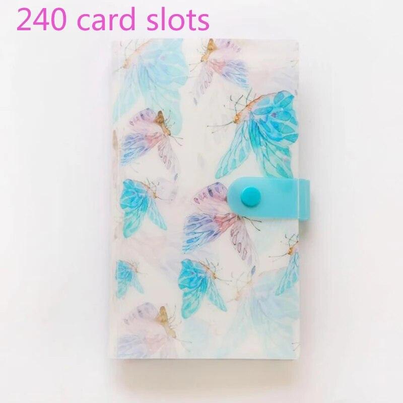 120/240 Pocket Name Card Book Home Picture Case Storage Photo Album Card Photocard Name Card ID Holder Home Accessories Dropship