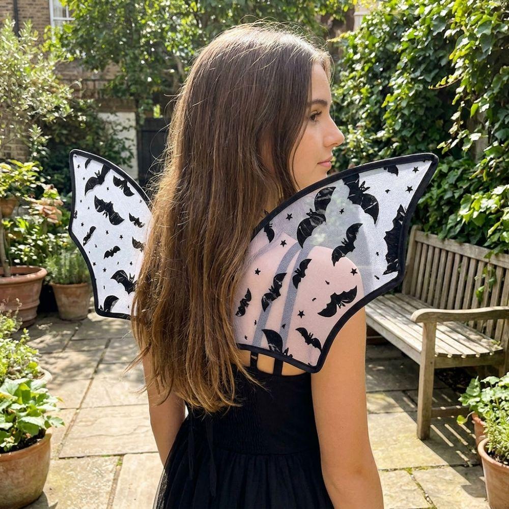Folding Fairy Butterfly Wings Gothic Dark Style Costume Wings Festival Gift Kids Elf Wing Dress Up