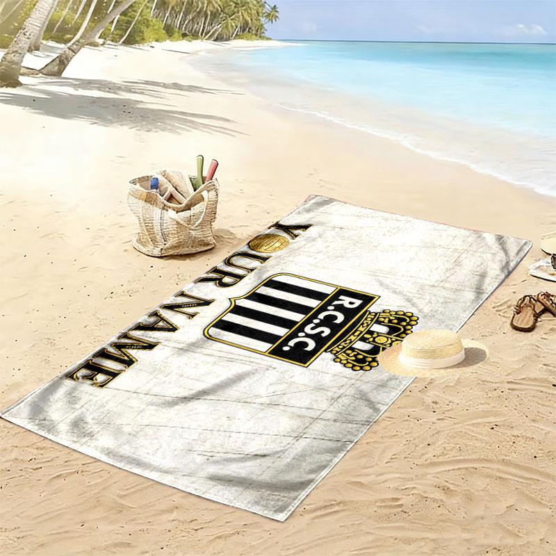 R.C.S.C Print Beach Towel, Large Soft Quick Dry Towel for Beach Camping Swimming