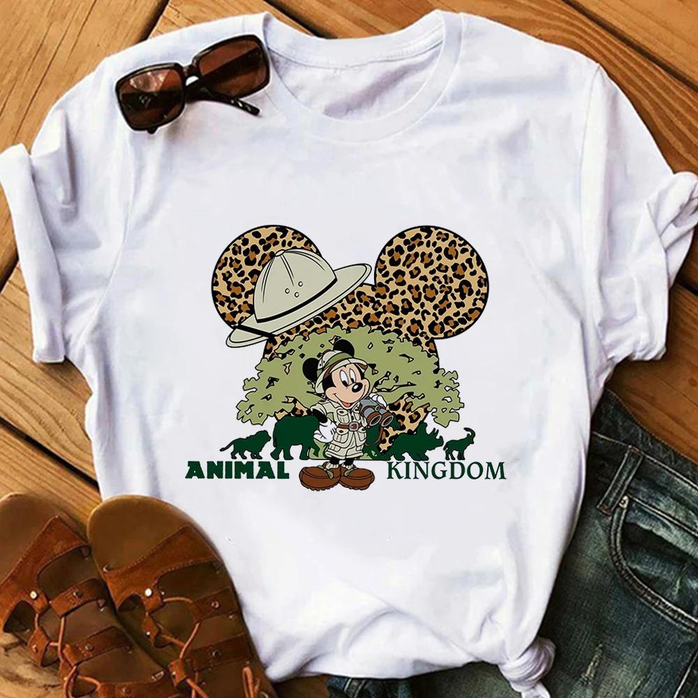 Fashion Cartoon Tees Mickey Mouse T Shirt Summer Family Clothing T-shirts Streetwear Y2k Blouses Unisex
