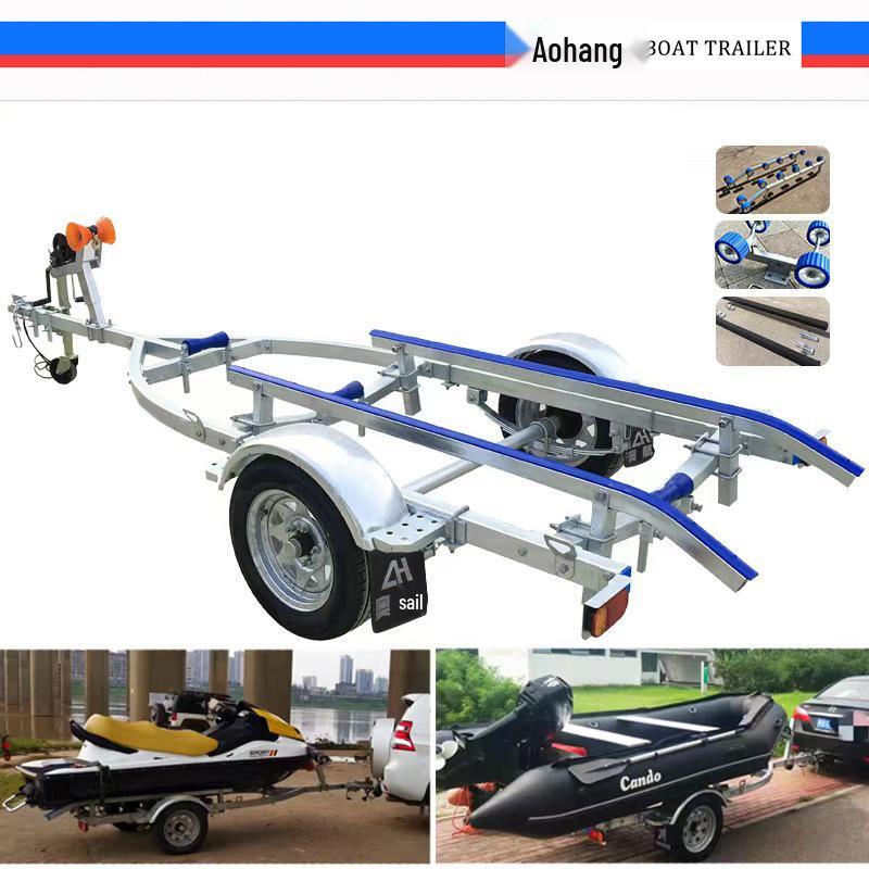 Inflatable Motorboat Assault Trailer: Speedboat/Lure Boat Marine 420 Slide Strip