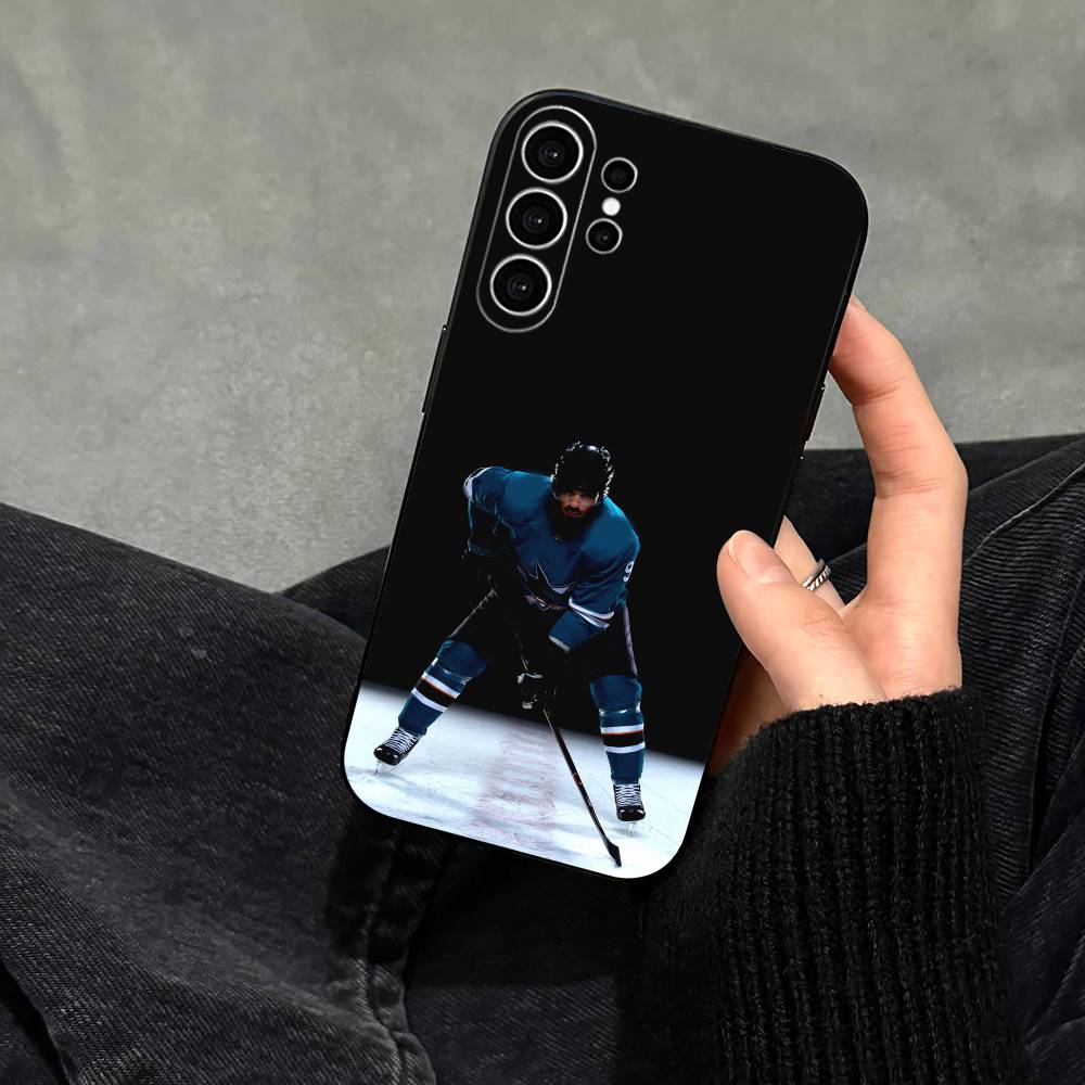 Чехол для телефона E-San Jose Sharks для Samsung S25, S24, S21, S22, S23, S30, Ultra, S20, Plus, Fe, Note, 10, 9, 5G Черный