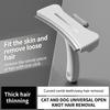 Pet Hair Removal Comb Macaron Simple Pet Hair Removal Knife Hair Removal Comb Curved Pet Dog Hair Removal Comb