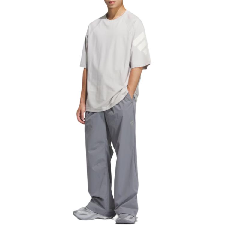 adidas FOS SS25 Свободная посадка Круглый вырез Универсальная футболка с коротким рукавом Мужские топы KH1486