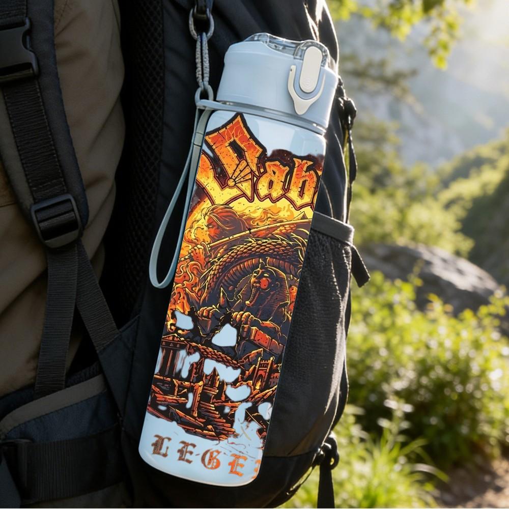 1PC Coheed Band Group 750ml sports water bottle leakproof straw lid outdoor office home
