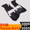 Waterproof Leather Custom Fit Car Floor Mats Front & Rear FloorLiner Auto Parts Carpet Mat For TOYOTA RAV4 2009