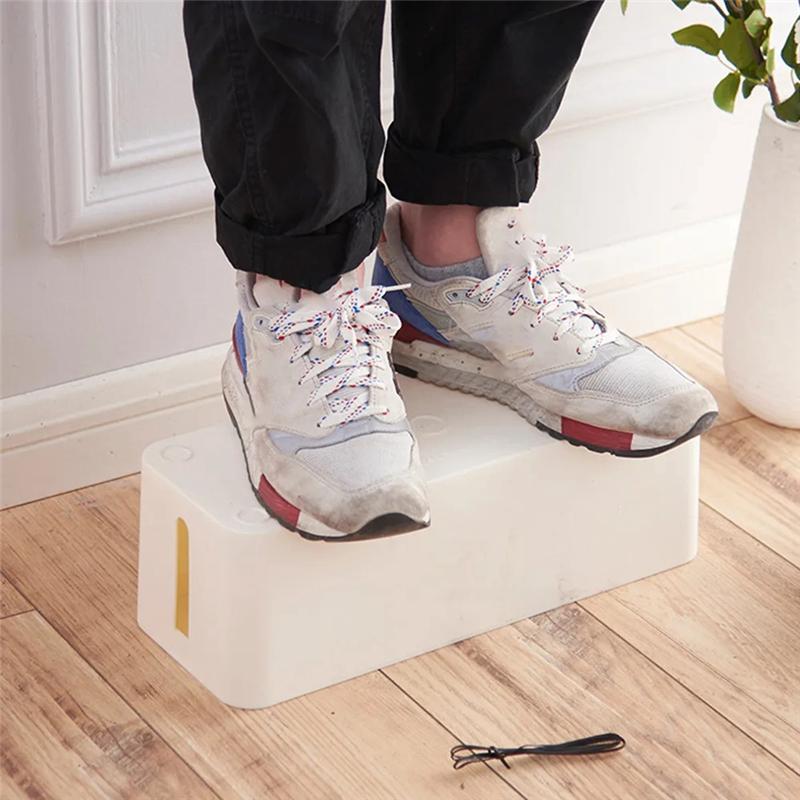 A96I-Plastic Wire Storage Box Power Cord Storage Box Junction Box Cable Management Box