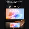 Android 9.0 Мини-проектор 720P Домашний кинотеатр с поддержкой WiFi6 150-дюймовый дисплей Тот же метод экрана