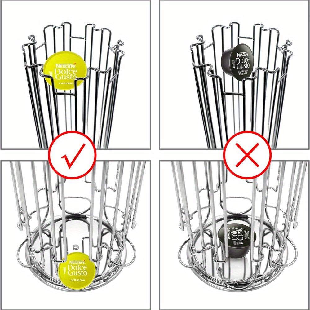 Держатель для кофейных капсул, 1 шт., совместим с капсулами Dolce Gusto (32pcs) - Подставки для кофейных капсул Вращающаяся стойка для держателей капсул для кофе