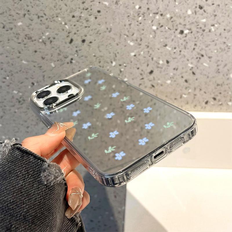 Чехлы для мобильных телефонов iPhone 11 13 XR 15 Pro Max 12 14 Pro Max Чехол iPhone 16 XS Max Зеркальный защитный чехол Зеркальный Изысканный мультяшный водонепроницаемый