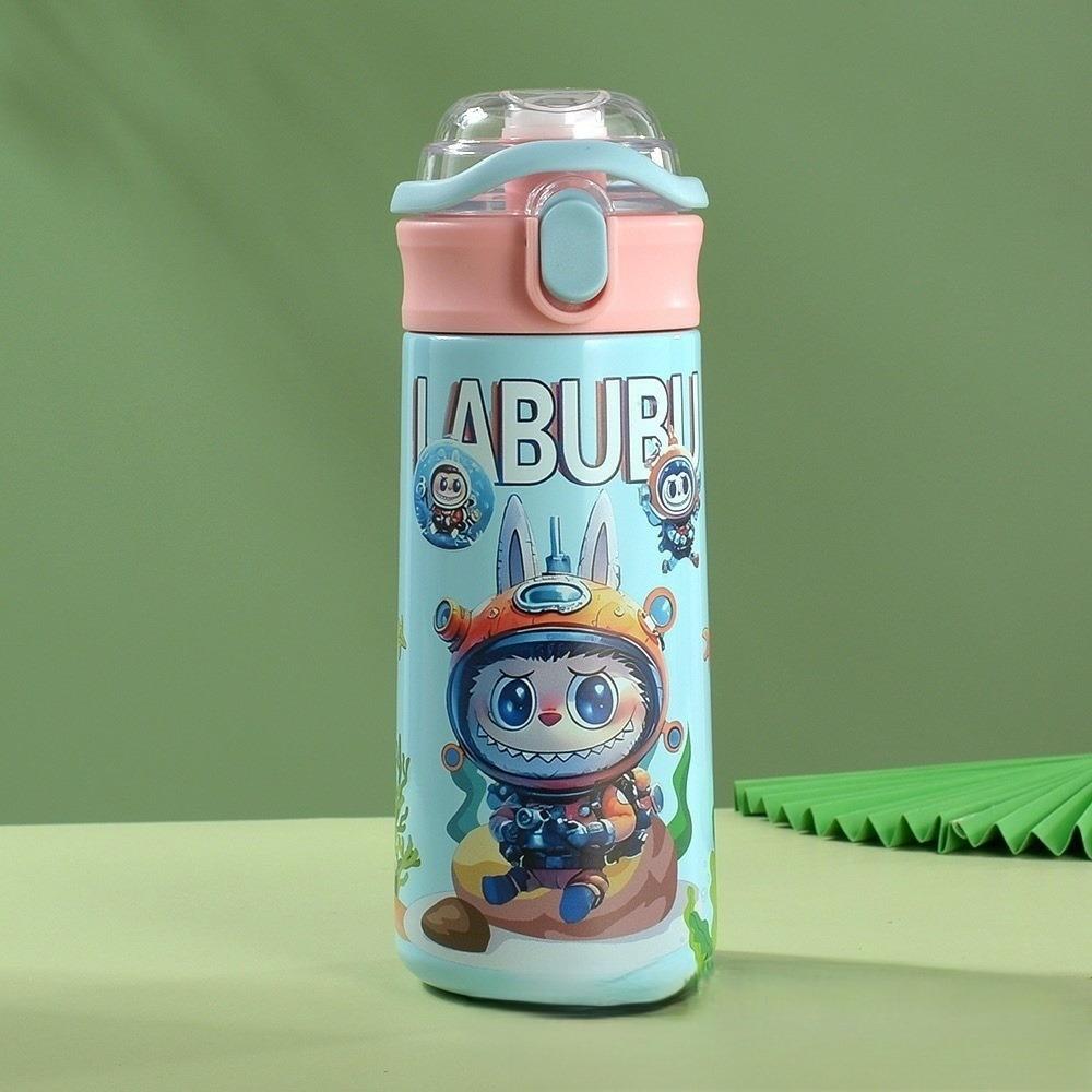 Термос-кружка Straw Carter Portable Pea Cup Cartoon Double Drinking Cup Thermos Cup из нержавеющей стали 304.