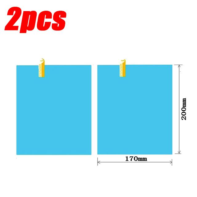 Зеркало заднего вида, набор непромокаемых пленок, оконное стекло автомобиля, грузовика, противотуманные водонепроницаемые наклейки, дождливый день, безопасное вождение, непромокаемые пленки