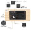 Alarm Table Wood Temperature and Digital Calendar Desk Bedside Loud 3 Level Brightness LED Japanese Instruction Manual Included Clock, Clock, Grain,