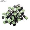 40Pcs Car Vehicle Data Cord Cable Tie Mount Wires Fixing Clips Self-adhesive