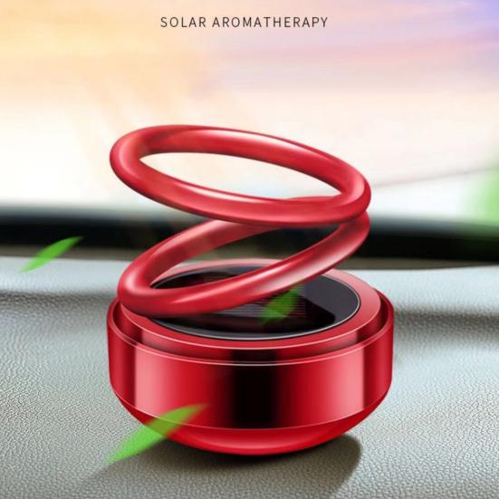 Автомобильный парфюм на солнечной энергии, ароматерапевтический диффузор, вращающийся на 360 градусов, освежитель воздуха, украшение приборной панели салона автомобиля