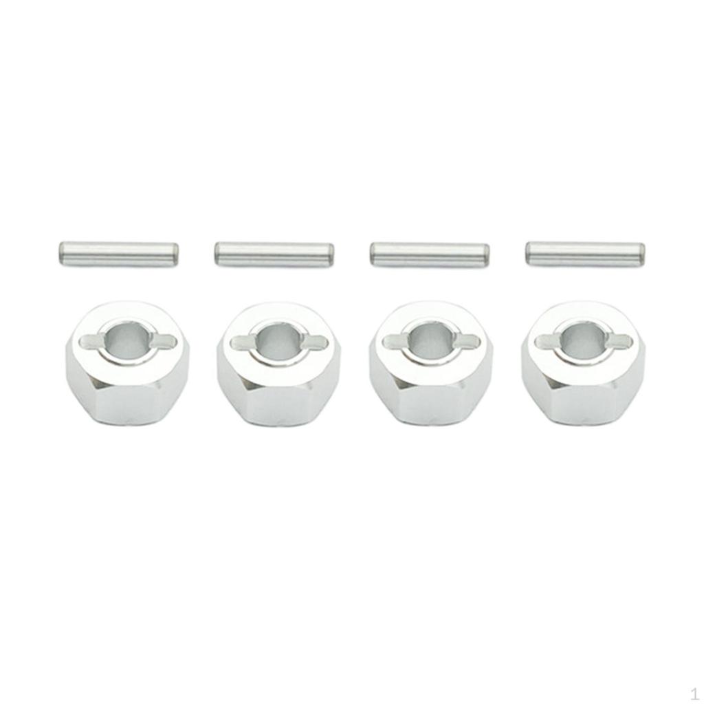 4 Pack of Hex Wheel Hubs for RC Car :16 Scale Including 16209