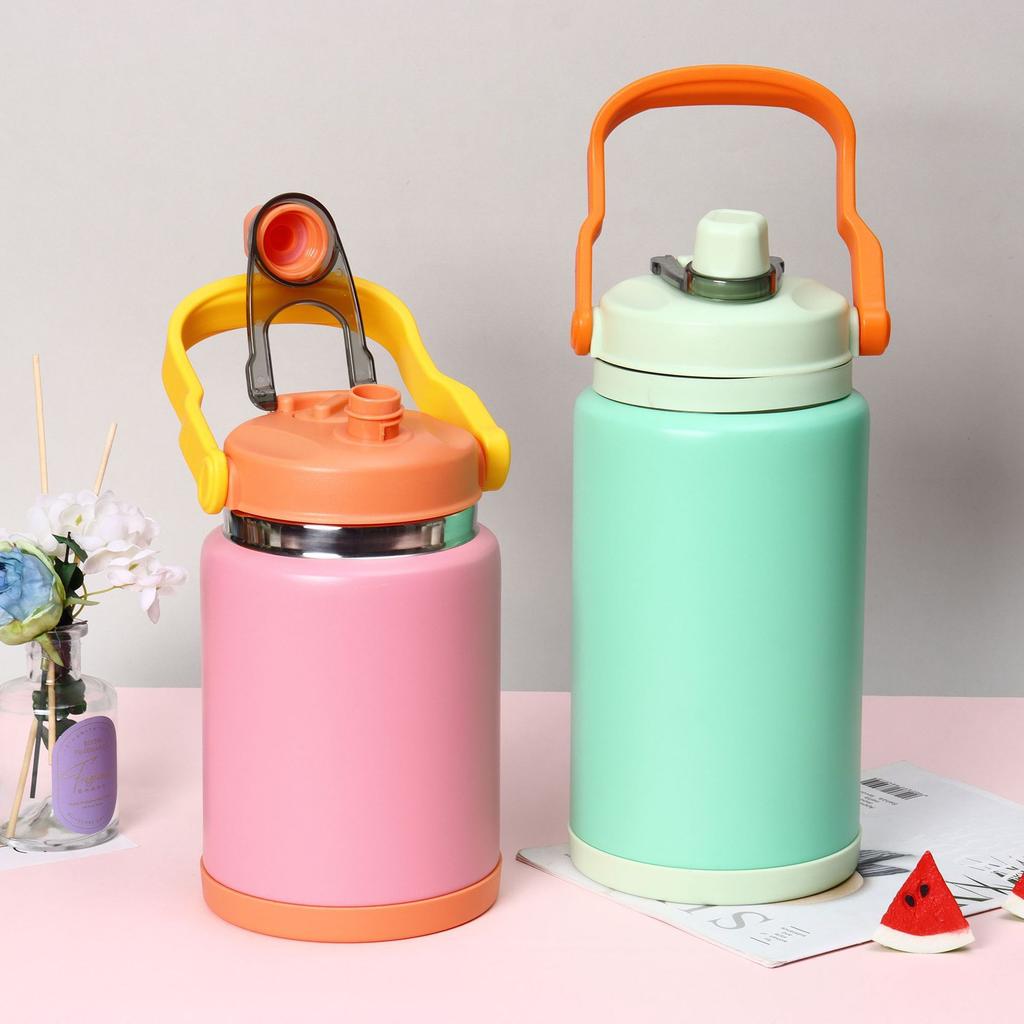 New high-value color ice bucket outdoor sports kettle stainless steel large-capacity thermos cup large-capacity ton barrel