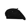 Versatile Women's Beret Hat Elegant Solid Color Beanie Fashion Artist Hat  Autumn Winter