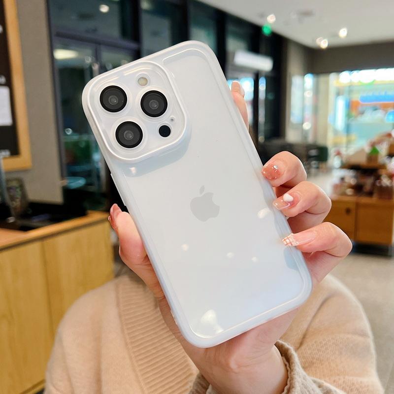 Мягкий силиконовый прозрачный чехол для iPhone 16 14 15 Pro 13 12 Pro Max 11 Защита линз камеры Ударопрочный Прозрачный чехол для телефона