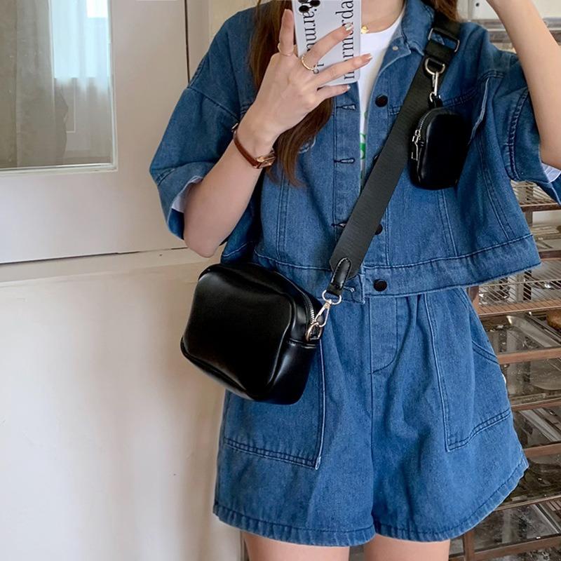 3-in-1 Bag Spring and Summer New Broadband Shoulder Messenger Bag Women's Small Square Bag