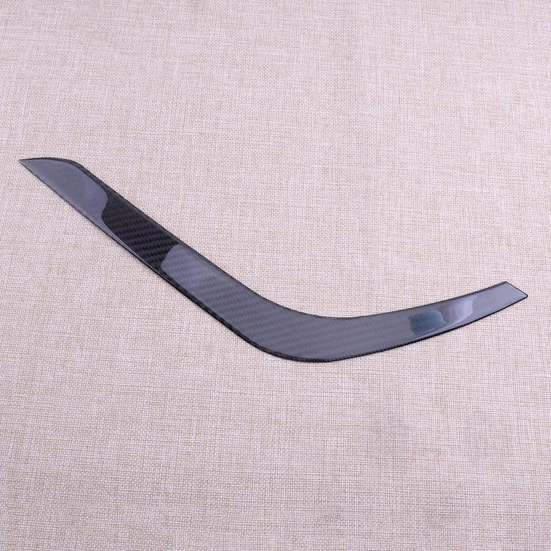 2Pcs Front Left Right Headlight Eyelid Eyebrow Cover Trim Decor Car Fit for Toyota Tundra 2018 2017 2016 2015 2014 Carbon Fiber