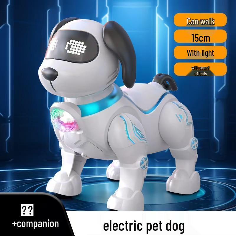 Children's Electric Toy Dog: Walking Simulation Robot with Lights