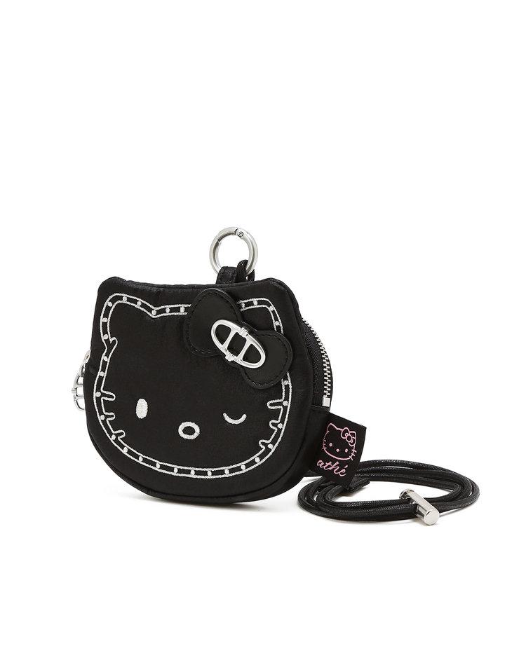 Athe Vanessabruno [Hello Kitty X Athe] Черная мини-сумочка на ремешке с заклепками Aawa6E005Bk