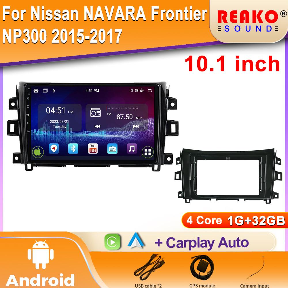 Android для Nissan Navara NP300 2015-2017 автомобильный радиоприемник мультимедиа видеоплеер навигация WIFI 5G GPS беспроводной BT Carplay экран