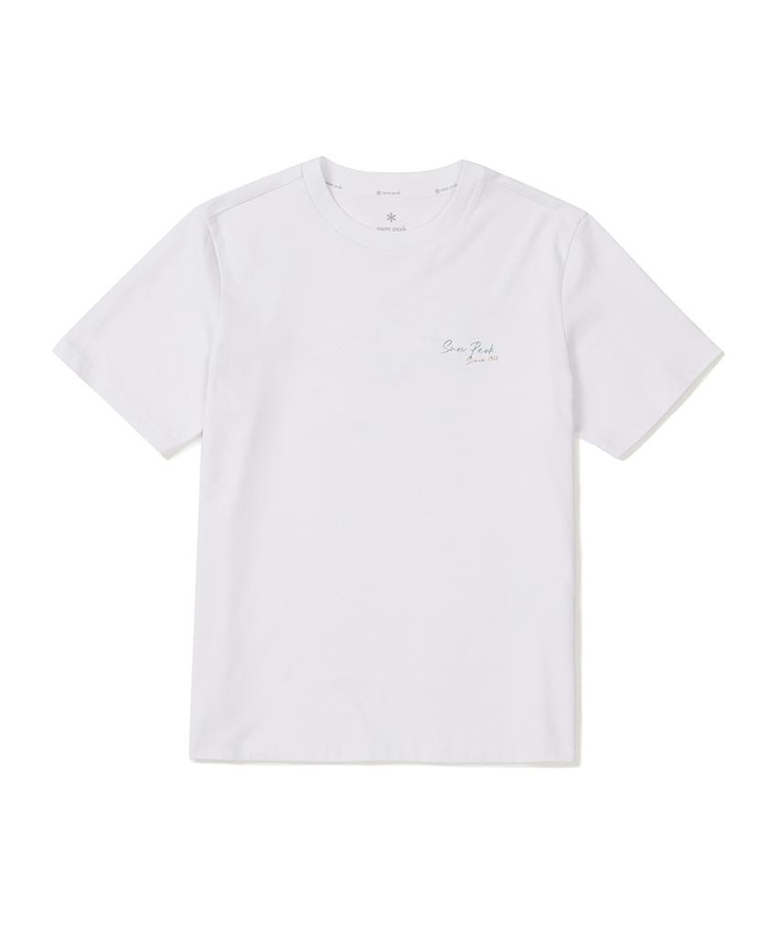 SNOWPEAK APPAREL Askin Женская футболка с коротким рукавом и надписью (S25Mwfts85) белый