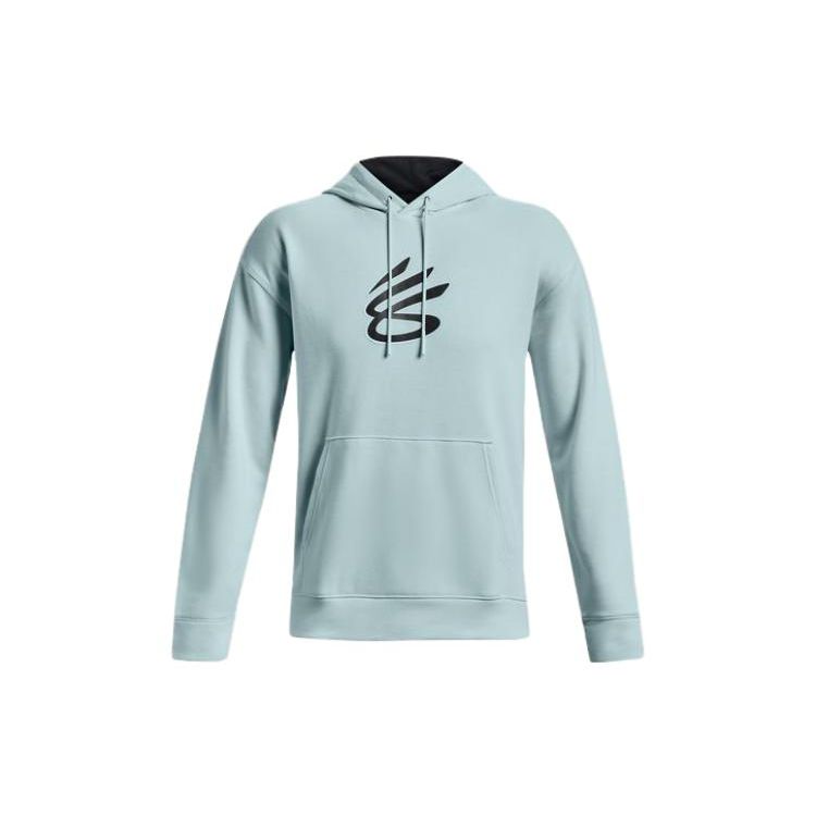 Under Armour Карри Серия Геометрический Узор Печатный Спортивный Повседневный Толстовка Мужские Толстовки Ignite-Blue 1374298-469