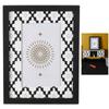 [A1656] - Деревянная фоторамка "Бохо" черно-белая - 22x17x4 см