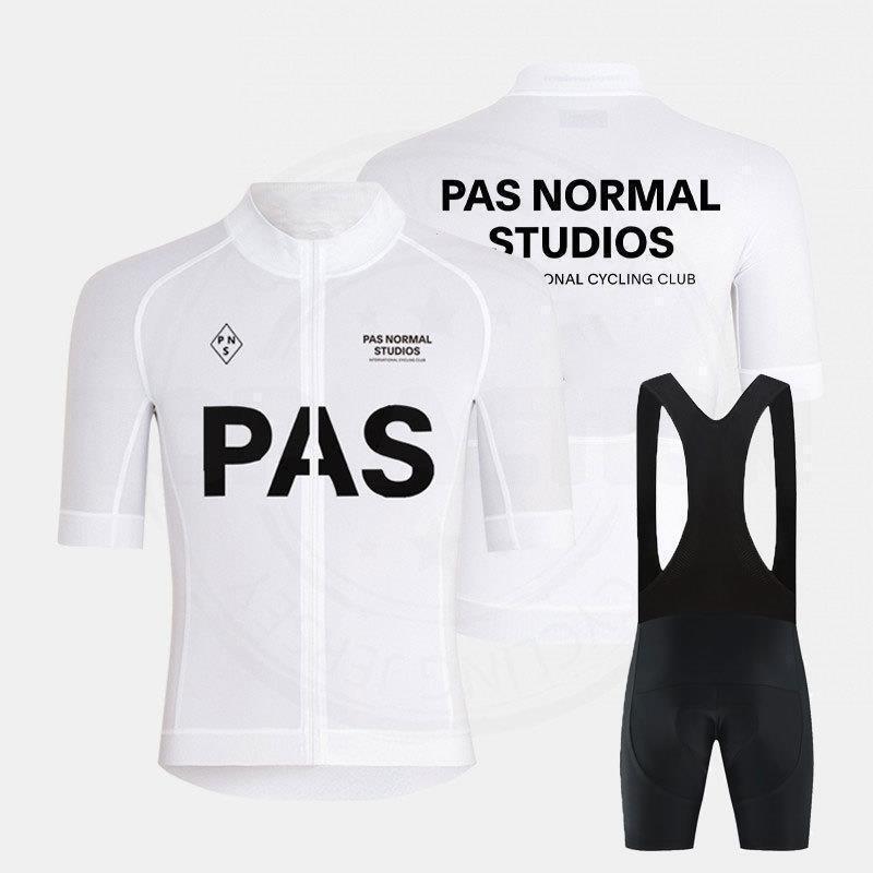 Mens Breathable Cycling Jersey Set With Bib Shorts Sportswear Road Bike Riding