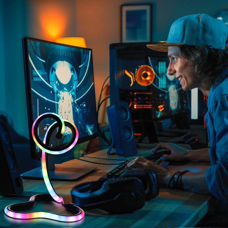 Креативная настольная лампа с USB-разъемом, с тремя цветами/сменными цветами, два режима, спальня, кабинет, игровая комната, вечеринка