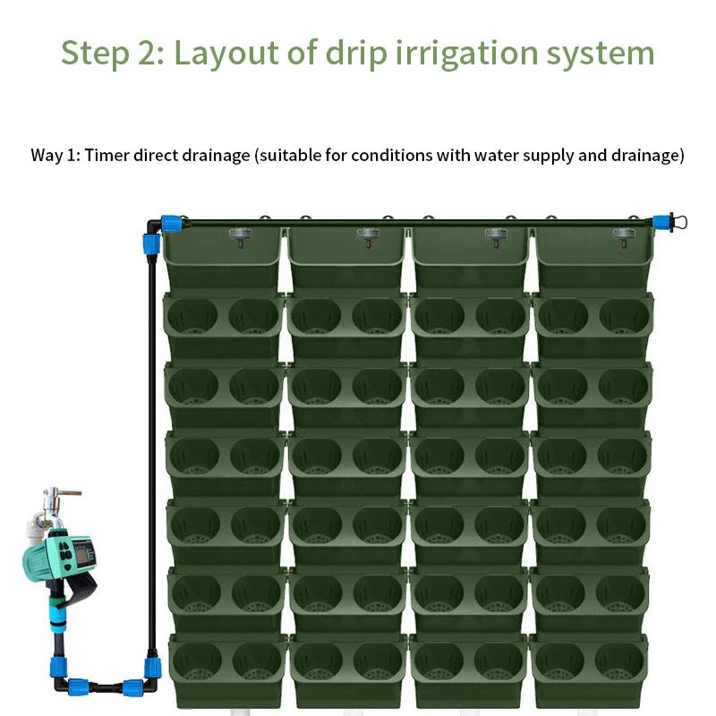 Штабелируемый настенный горшок для сада, пластиковые горшки, самополивающиеся цветочные мешки, настенные подвесные вертикальные суккуленты, растения бонсай, домашние инструменты