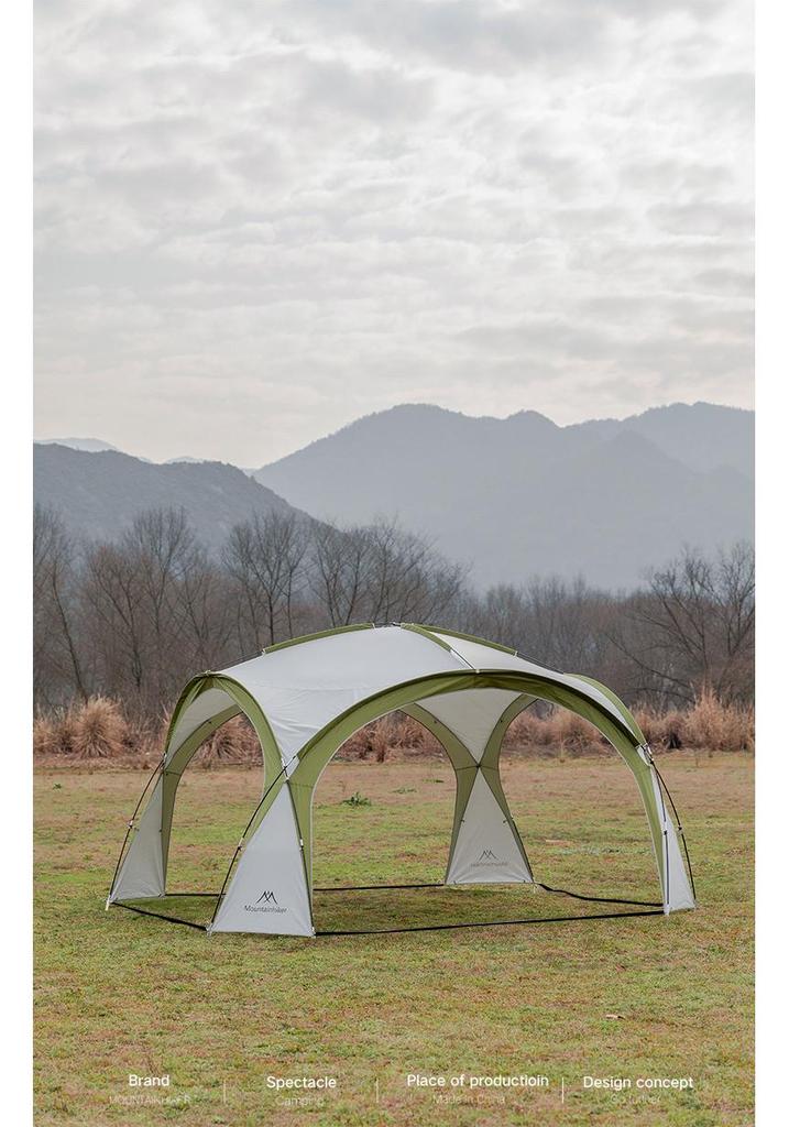 Палатка-купол Mountain Moonlight White Large с москитной сеткой для кемпинга