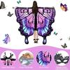 Fairy Party Favor Cosplay Accessory Butterfly Costume Cloak Butterfly Scarf Butterfly Wings Shawl