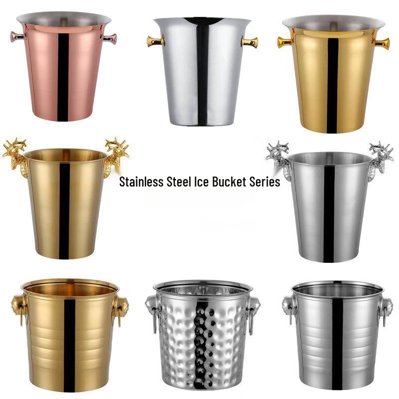 Stainless Steel Deer Head Ice Bucket