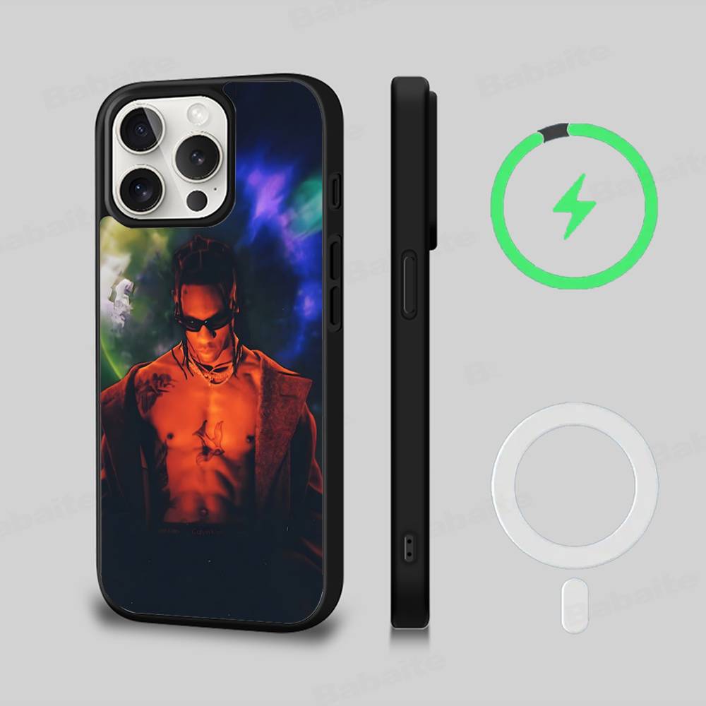 Роскошный чехол для телефона Travis Scott Cactus Jack для IPhone 17 16 15 14 13 12 11 Pro Max Plus Для Magsafe Магнитный корпус
